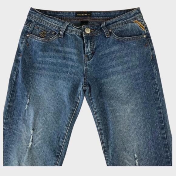 Rocawear Womens Juniors Jeans Blue Size 7 Boot Cut - Picture 1 of 10